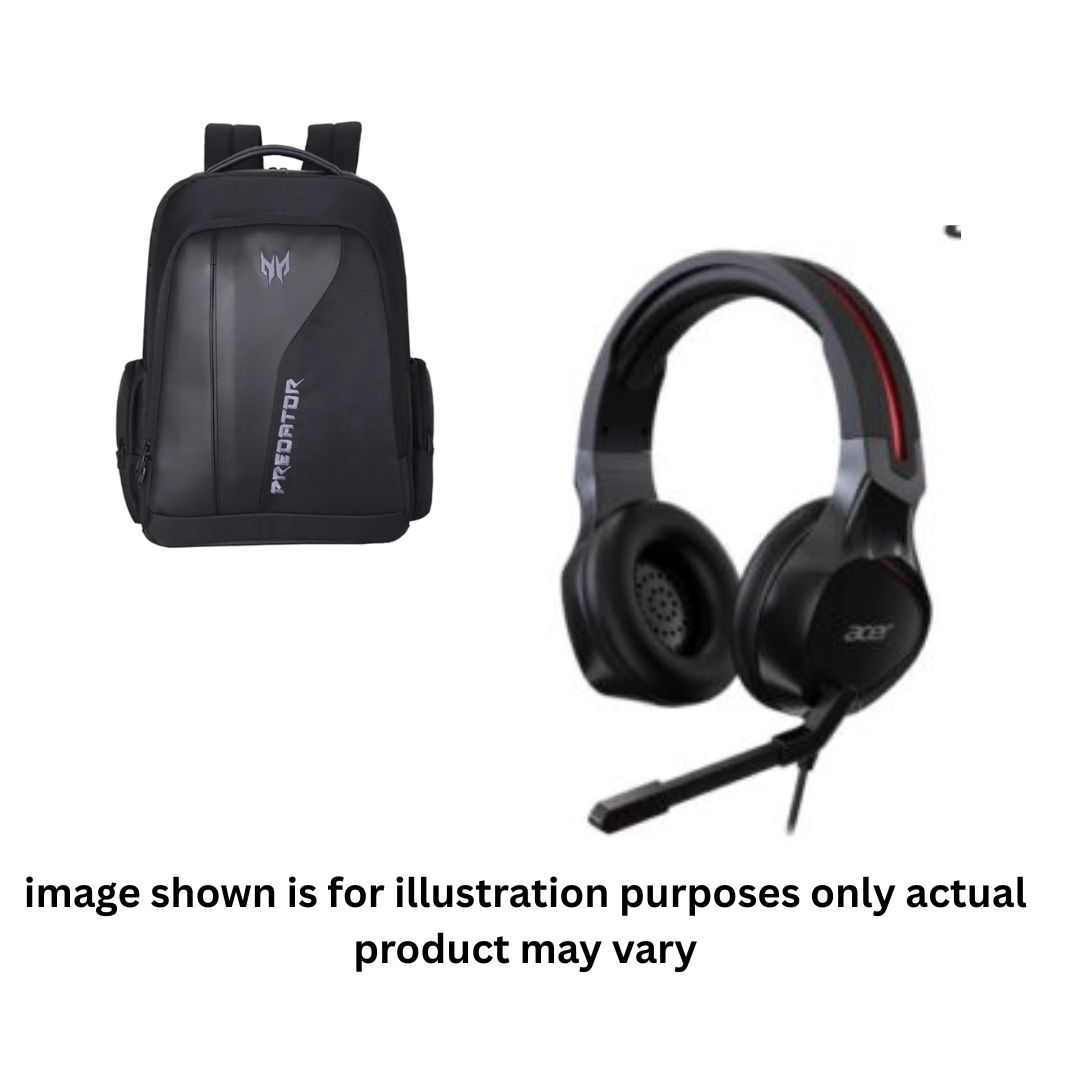 Acer New Predator Backpack (Premium Black) & Acer Nitro Wired Gaming Headset