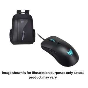 Acer New Predator Backpack (Premium Black) & Cestus 310 Wired Optical Gaming Mouse
