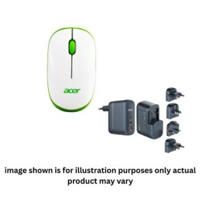 Acer Wireless Optical Mouse Acer & PowerMax 65W GaN USB Charger