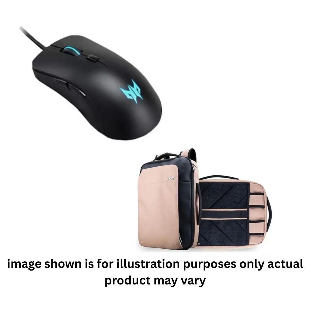 Cestus 310 Wired Optical Gaming Mouse & Acer Convertible Backpack